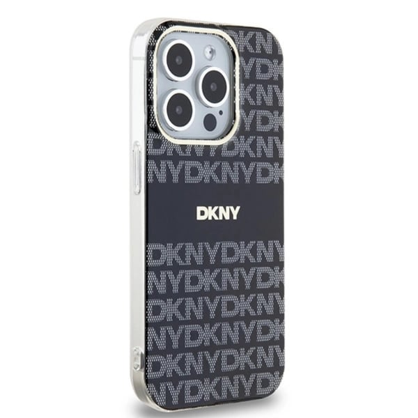 DKNY telefontaske til iPhone 13 Pro Max Magsafe IML Mono & Stripe - Sort
