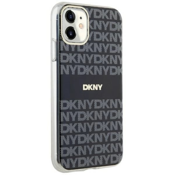 DKNY iPhone 11/XR MagSafe IML Mono & Stripe -musta
