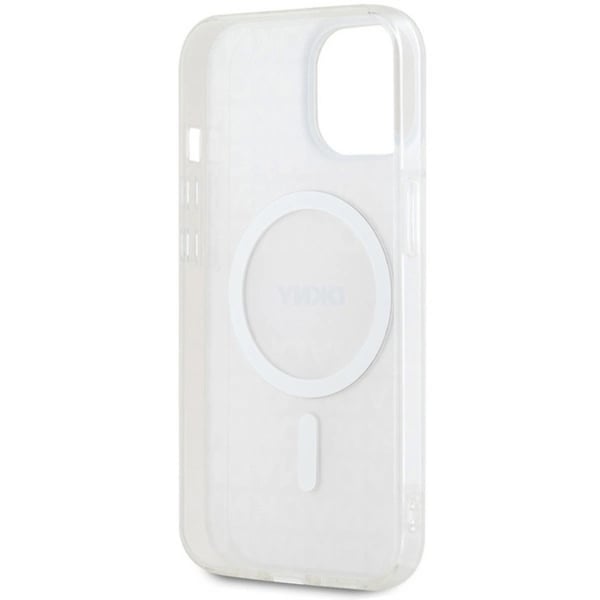 DKNY telefontaske til iPhone 15/14/13 Magsafe IML Mono & Stripe - Lyserød