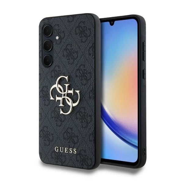 Guess Mobilskal till Galaxy A35 5G Big Metall Logo - Svart