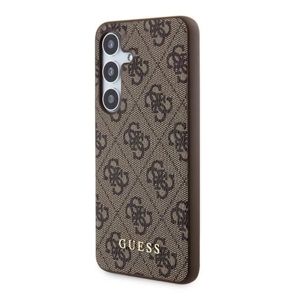 Guess Mobilskal till Galaxy A35 5G Metall Gold Logo - Brun