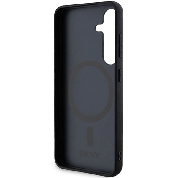 DKNY Mobilskal till Galaxy S24 Magsafe Läder Pattern Metal Logo