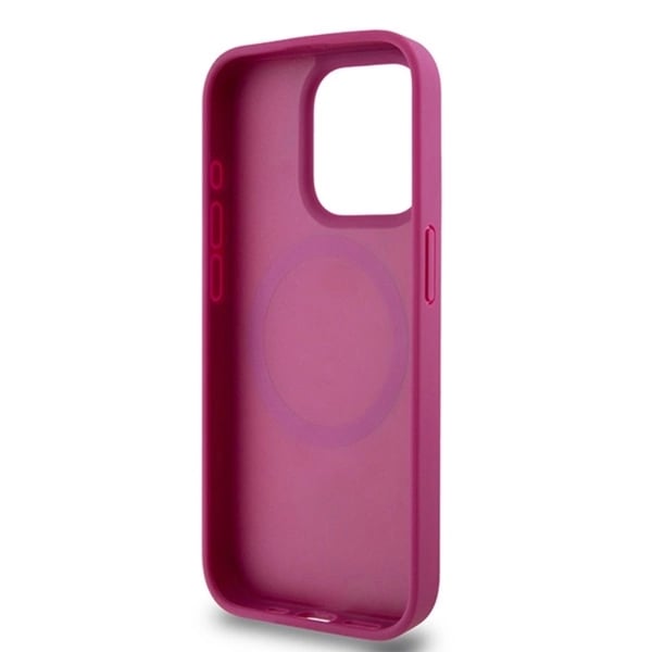 DKNY Mobilskal till iPhone 15 Pro Magsafe Läder Pattern Metal Logo