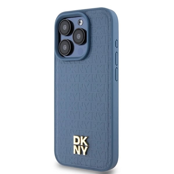 DKNY Mobilskal till iPhone 15 Pro Max Magsafe Läder Pattern Metal Logo