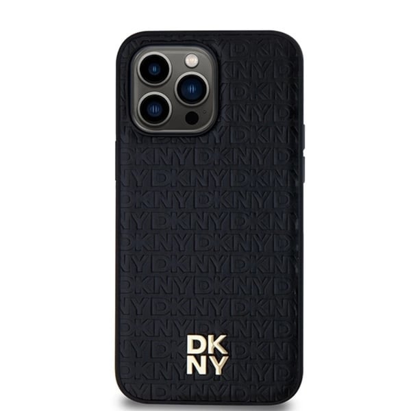 DKNY Mobilskal till iPhone 13 Pro Max Magsafe Läder Pattern Metal Logo