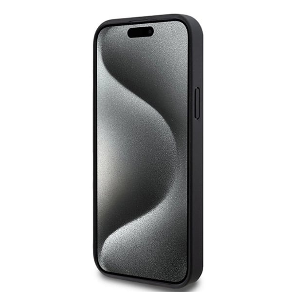 DKNY Mobilskal till iPhone 15/14/13 Magsafe Läder Pattern Metal Logo