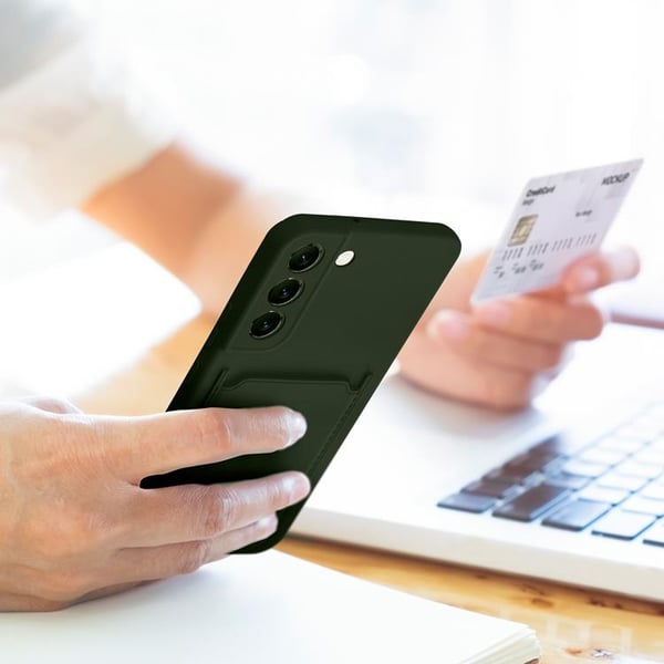 Telefontaske til Galaxy S24 Plus Kortholder - Grøn