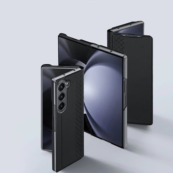 Dux Ducis Galaxy Z Fold 6 Pungcover Brill Læder - Sort