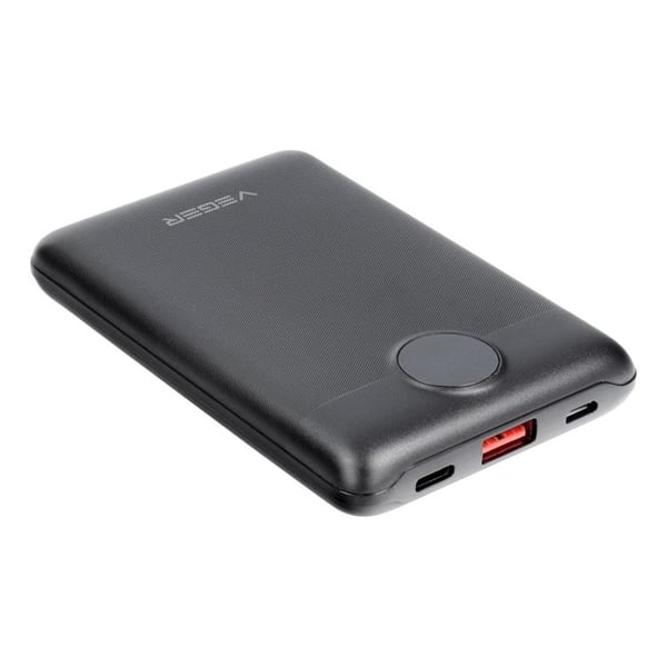 VEGER Strømbank 10000mAh PD QC 3.0 2A 22.5W S11 - Sort VEGER Strømbank 10000mAh PD QC 3.0 2A 22.5W S11 - Sort