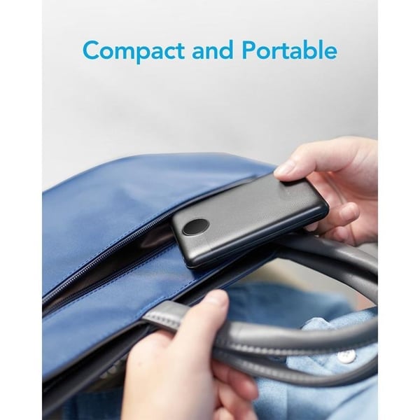 VEGER Strømbank 10000mAh PD QC 3.0 2A 22.5W S11 - Sort