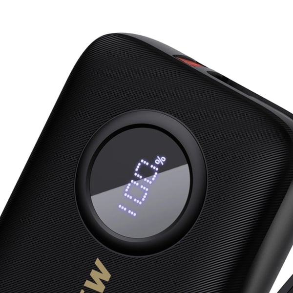 Dudao Powerbank K14 10000mAh med USB-C /Lightning Kabel - Svart