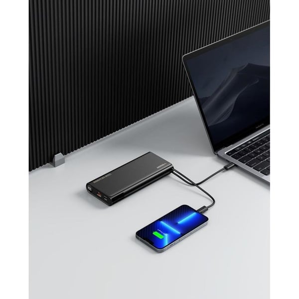 VEGER Powerbank 25000 mAh med Lightning/Typ-C Kablar 130W TCE130