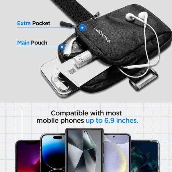 Spigen Armband Dynamic Shield A702 - Svart