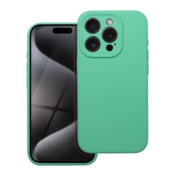 Mobilskal till iPhone 15 Pro Silikon 2mm - Mynta
