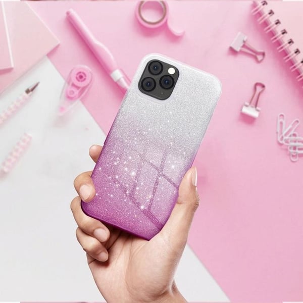 Mobilskal till iPhone 16 Pro Max Shining - Transparent Rosa