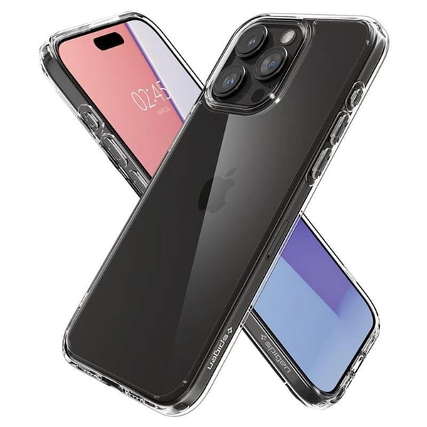 Spigen Mobilskal till iPhone 15 Pro Crystal Hybrid - Transparent