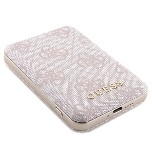 Guess Mobilskal till iPhone 15 Pro Med Powerbank 5000mAh Magsafe Metal Logo