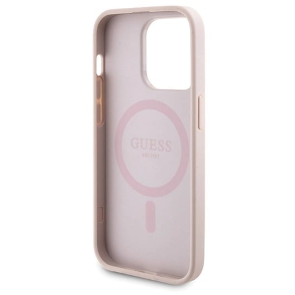 Guess Mobilskal till iPhone 15 Pro Med Powerbank 5000mAh Magsafe Metal Logo