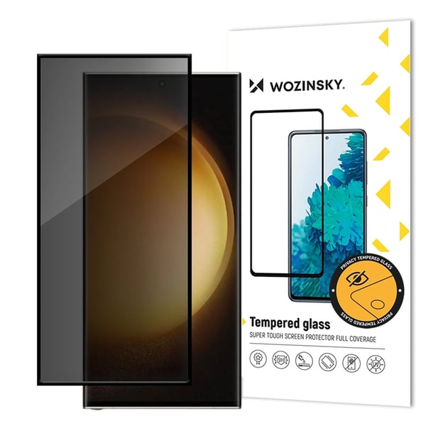 Wozinsky Galaxy S24 Ultra Härdat Glas Skärmskydd Privacy