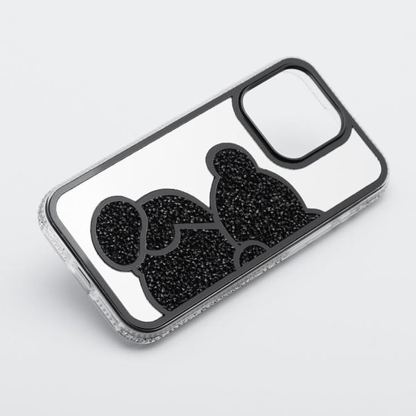 Mobilskal till iPhone 15 Pro Teddy Bear - Svart