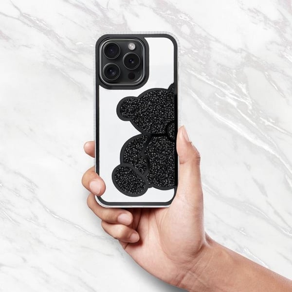 Mobilskal till iPhone 12 Pro Teddy Bear - Svart