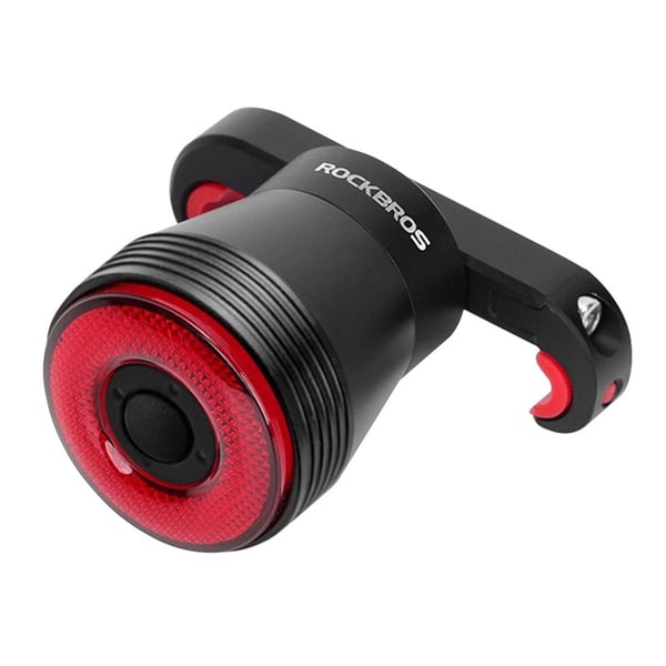 Rockbros Q5 Bakre Cykelljus Med Intelligent Stoppsystem - Svart