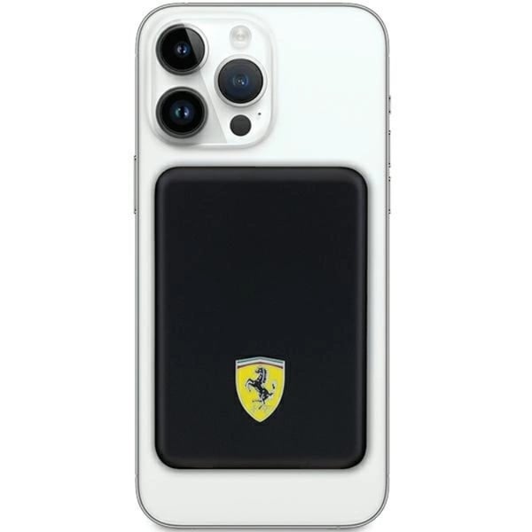 Ferrari Powerbank Magsafe 5000mAh 15W Metal Logo - Svart
