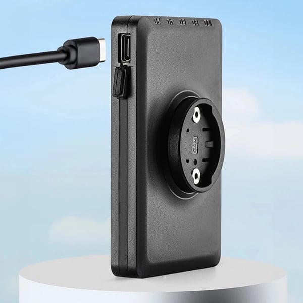 Rockbros Forreste Cykellygte med Powerbank 5000mAh 150lm - Sort