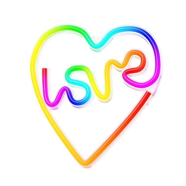 Forever Light LED Neon RGB LOVE IN HEART FLRN02 + RC