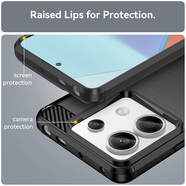 Mobilskal till Xiaomi Redmi Note 13 5G Carbon - Svart