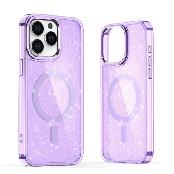 Mobilskal till iPhone 16 Plus Magsafe Glitter - Lila