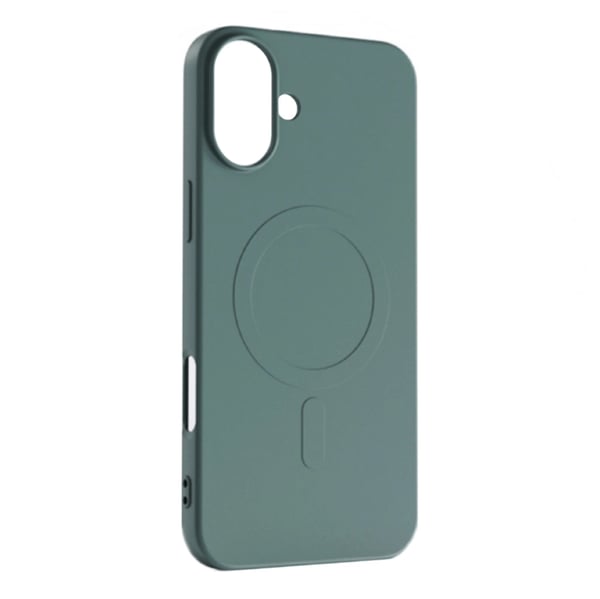 iPhone 16 Pro Max Magsafe Liquid Silicone -tummanvihreä