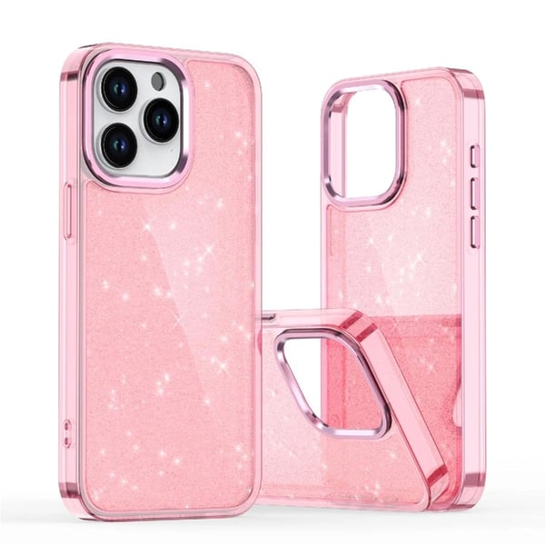 Mobilskal till iPhone 16 Pro Max Glitter - Rosa