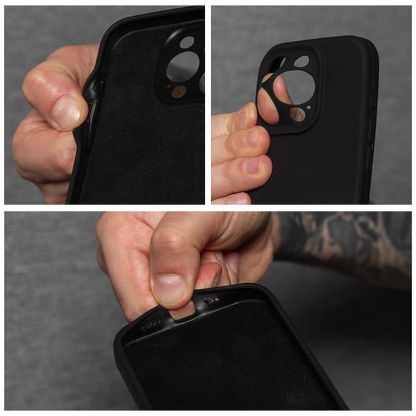 Mobilcover til iPhone 16 Silikone 2mm - Sort