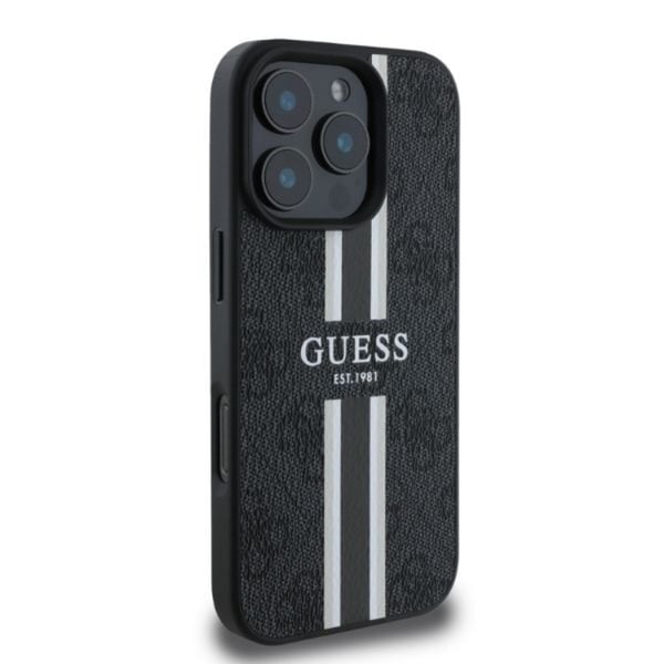 Guess telefonetui til iPhone 16 Pro Max Magsafe 4G trykte striber