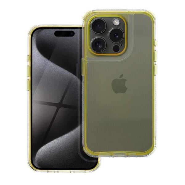 Mobilskal till iPhone 16 Pro Max Matrix Clear - Gul