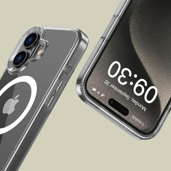 Tech-Protect Telefontaske til iPhone 16 Magsafe Flexair Hybrid - Klar