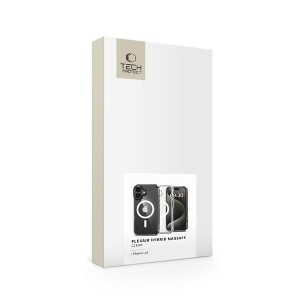 Tech-Protect Telefontaske til iPhone 16 Magsafe Flexair Hybrid - Klar