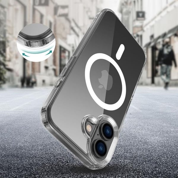 Tech-Protect Mobilskal till iPhone 16 Plus Magsafe Flexair Hybrid - Clear