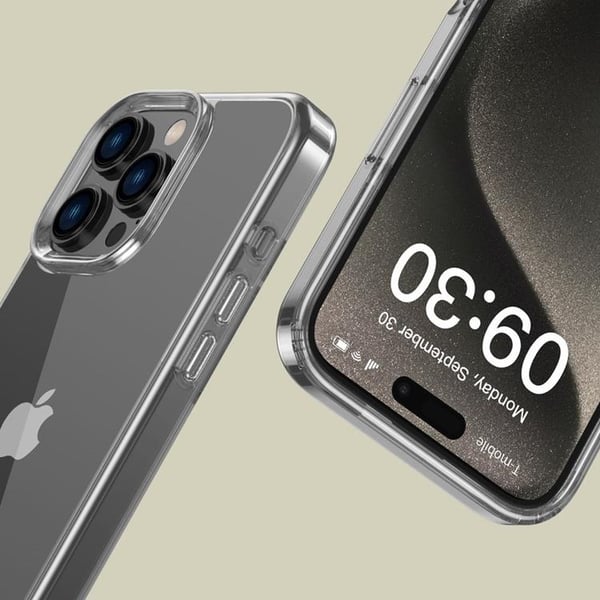 Tech-Protect Mobilskal till iPhone 16 Pro Max Flexair Hybrid - Clear