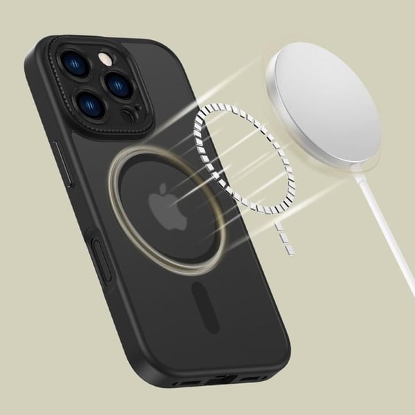 Tech-Protect Telefontaske til iPhone 16 Pro Magsafe Magcam - Matt Sort