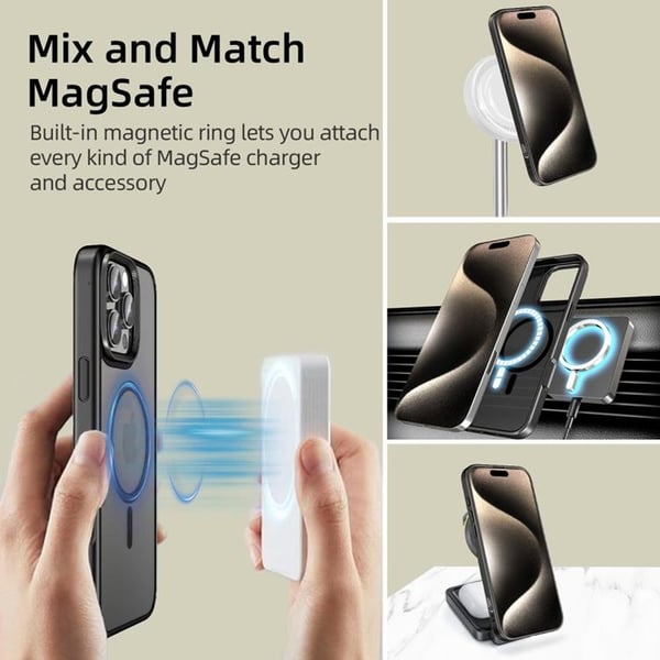 Tech-Protect Mobilskal till iPhone 16 Pro Magsafe Magmat - Matt Svart