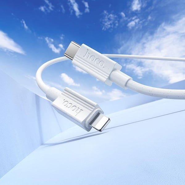 Hoco USB-C til Lightning 1m Kabel 27W X107 - Hvid