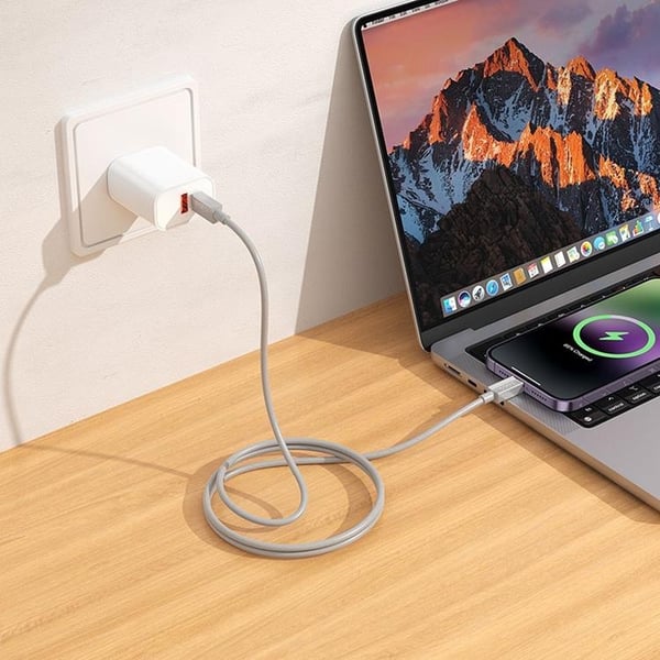 Hoco USB-C til Lightning 1m Kabel 27W X107 - Grå