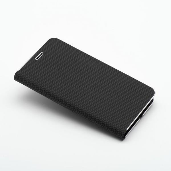 iPhone 16 Plus Lompakkokotelo Luna Carbon - Musta