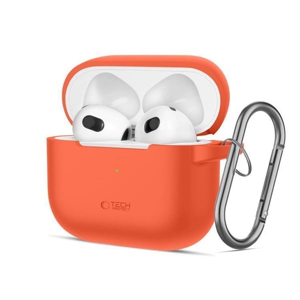 Tech-Protect Apple Airpods 3 Etui Silikone Krog - Neon Orange