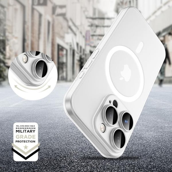 Tech-Protect Mobilskal till iPhone 16 Pro Max Magsafe Magslim - Matt Vit