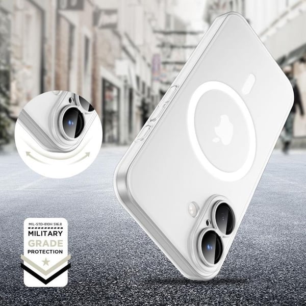 Tech-Protect Mobilskal till iPhone 16 Magsafe Magslim - Matt Vit