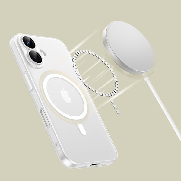 Tech-Protect Mobilskal till iPhone 16 Magsafe Magslim - Matt Vit
