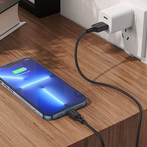 HOCO USB-A Till Lightning 1m Kabel 2.4A X90 - Svart